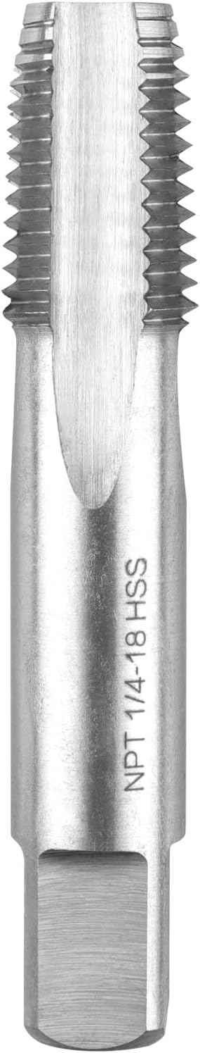 3/8" - 18 NPT Pipe Tap,1pc M2 NPT Tapered Pipe Thread Tap, Used for Conventional Machine Tapping or CNC Tapping, Can Tap Steel and Stainless Steel
