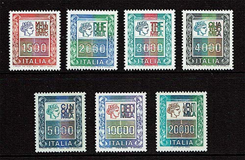 Italia Turrita serie Alti Valori en liras de 1978 a 1987 para filatelia