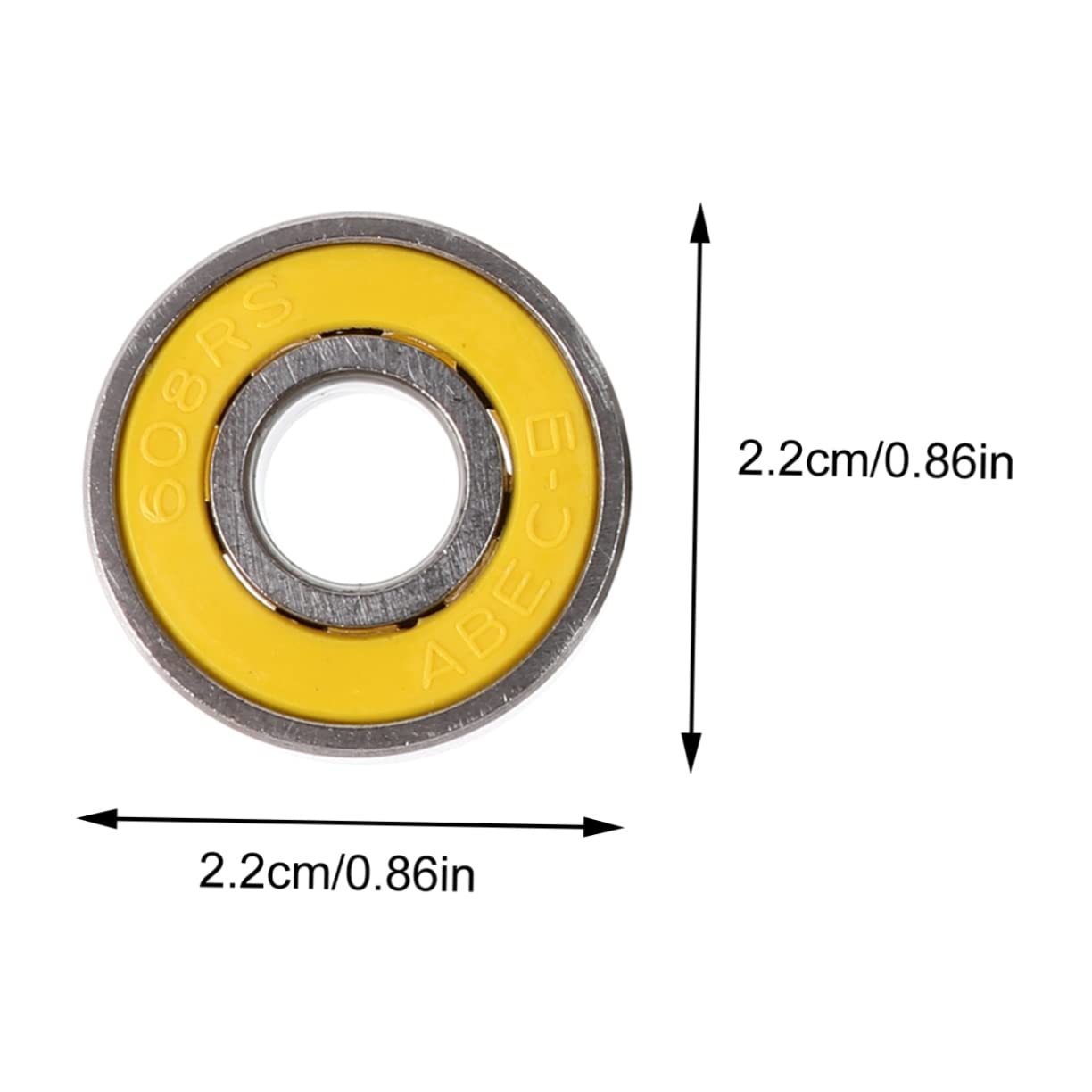 Abaodam 50Pcs Sliding Bearings for Skateboards and Inline Skates Durable High Precision with Performance for Various Applications