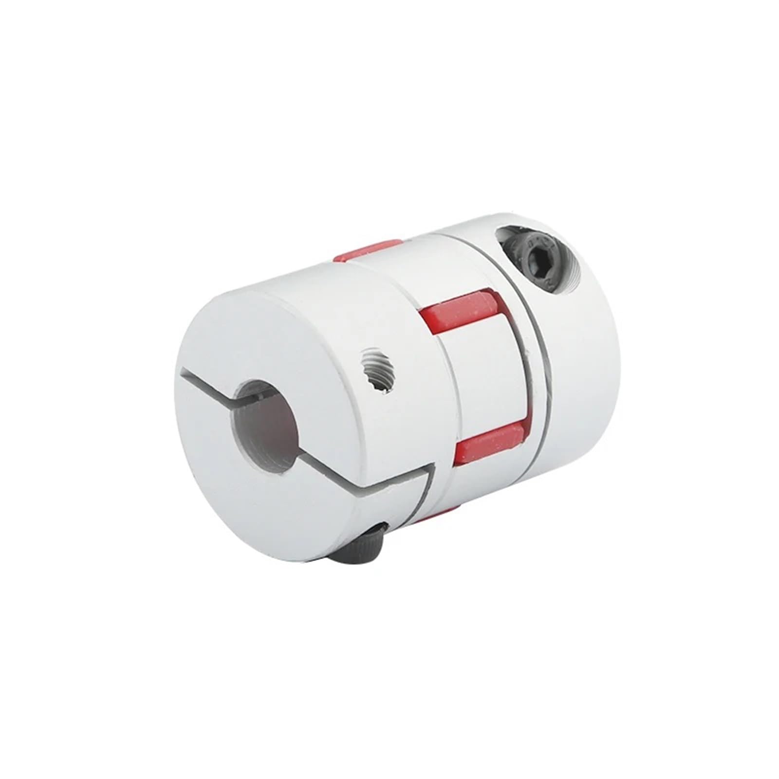Acoplamiento de ciruela aluminio 80 mm diámetro x 114 largo, tamaño orificio 20 a 45, conector eje blando motor acoplador CNC Manguito(27mm to 27mm)