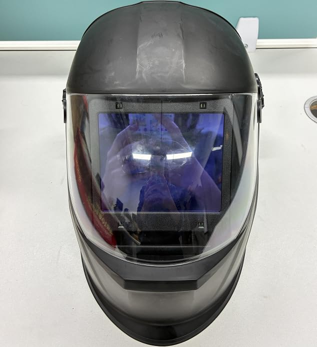 MIGVAN 溶接面 自動遮光溶接面 0.0001秒超高速自動遮光 ヘッドギア装備 本当の色を映す広い視界 明るい液晶画面 溶接マスク ソーラーパワー充電式 電池交換可能 電池式 溶接ヘルメット 軽量耐用設計 軽くて使いやすい アーク溶接面 遮光度4/5-9/9-13 MIG TIG ARC 研磨 プラズマ切断に溶接対応 H-21-G
