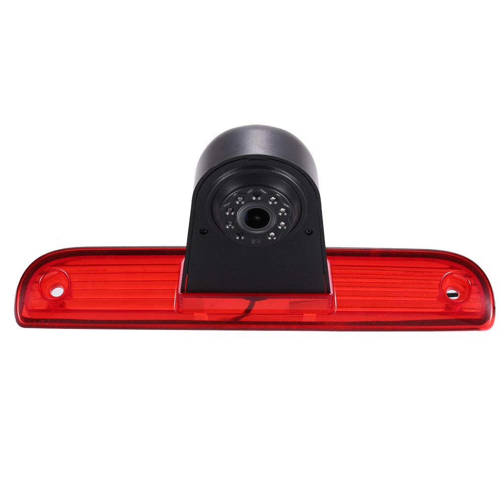 Lente Rossa Speciale]1280 * 720 Pixel 1000TV linee Super HD Telecamera Auto Posteriore, Visione Notturna IR Telecamera Retromarcia per FIAT Ducato X250 X290 Bus Kasten/Peugeot Boxter/Citroen Jumper