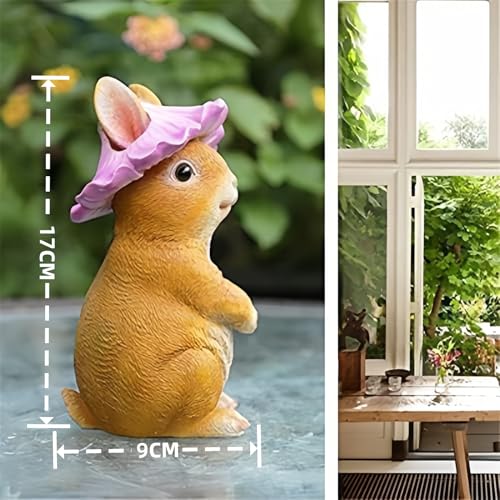 Champion crafts 超お得 ガーデンオーナメント ウサギ 春日のかわいい風 童話シリーズ 置物 樹脂 飾り (3種セット) 3枚目