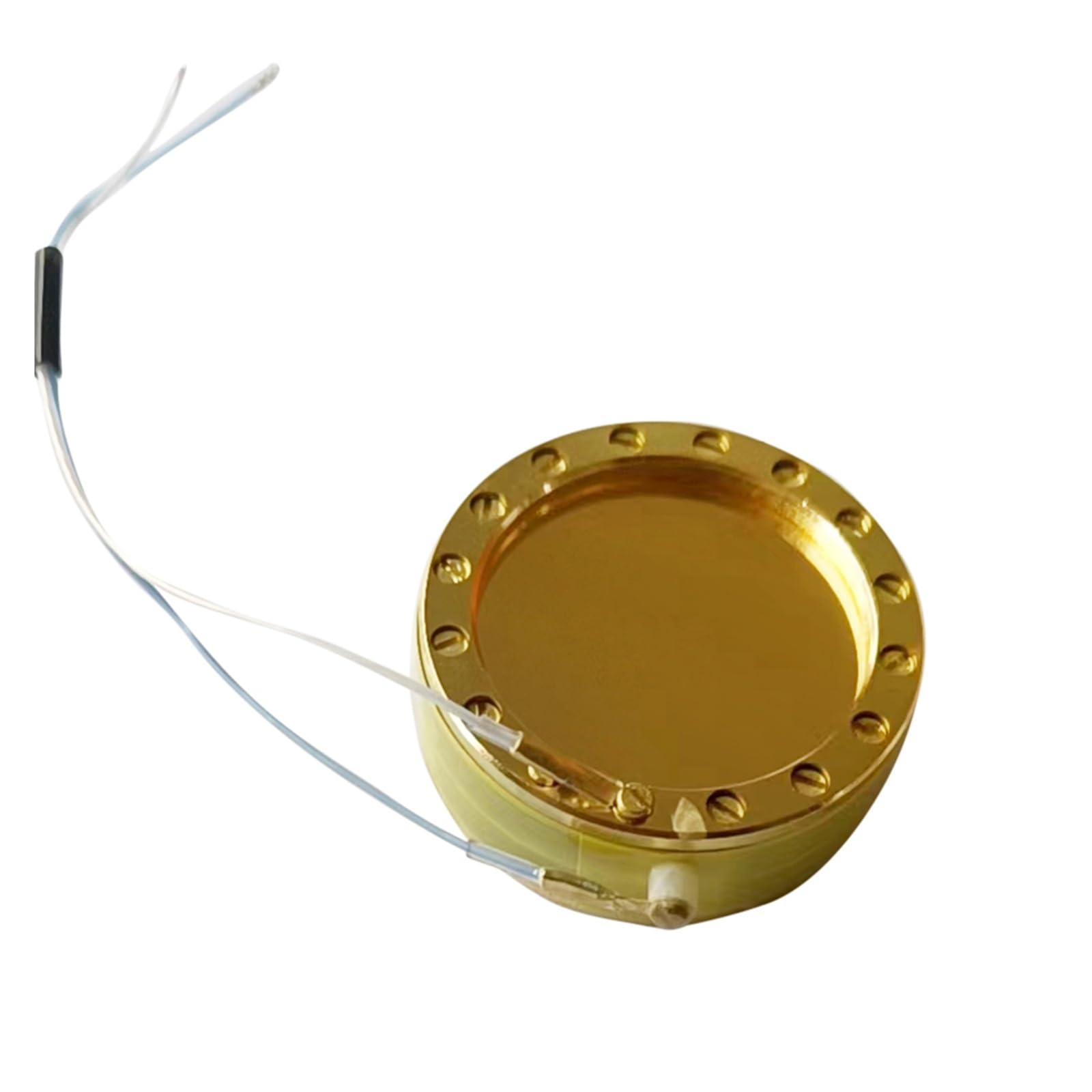CK12 Microfono da studio con capsula for microfono con terminazione sul bordo singolo, diaframma dorato grande, elemento Pro fai da te, filo di ricambio cardioide da 34 mm(Double sided)