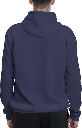Men Graphic Fleece Hoodie Pullover Hooded Sweatshirt Kangaroo Pocket