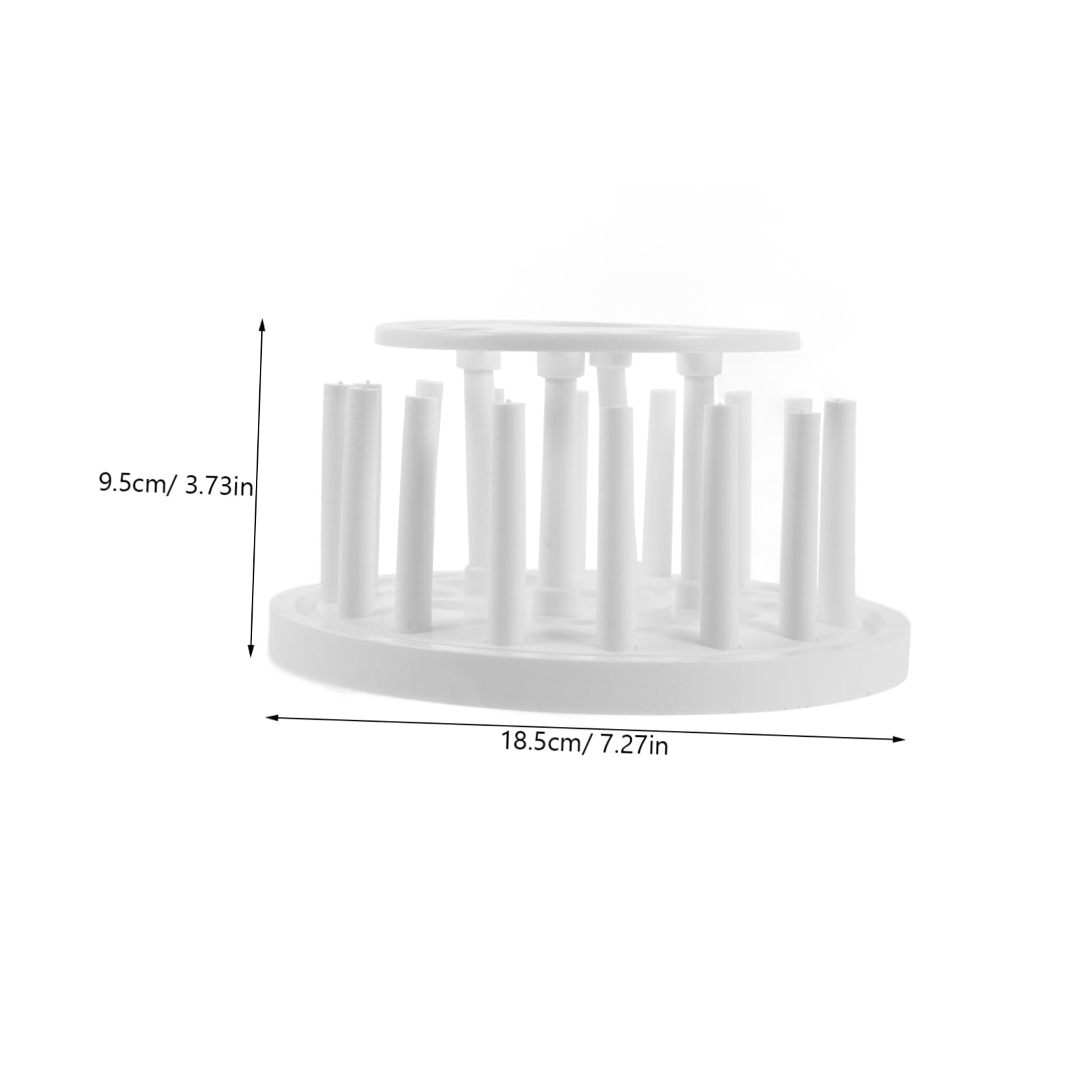 CIYODO Chemistry Lab Tube Holder Sturdy Plastic Test Tube Rack Space-Saving Storage