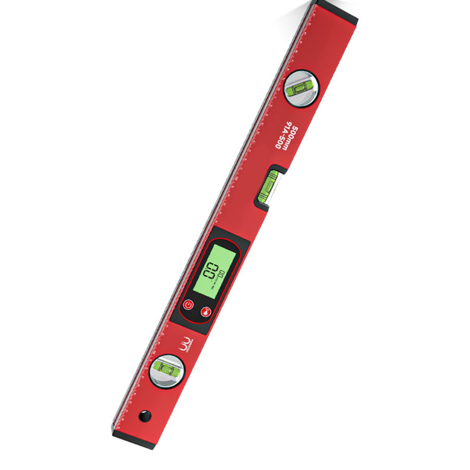 Regla electrónica digital de nivel y medidor de precisión ± 0,1°, construcción de aluminio para entusiastas del bricolaje, base magnética