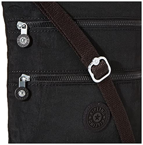 Kipling Mini bolsa feminina Keiko, bolsa leve ajustável, alça de ombro de nylon durável, Black Noir,