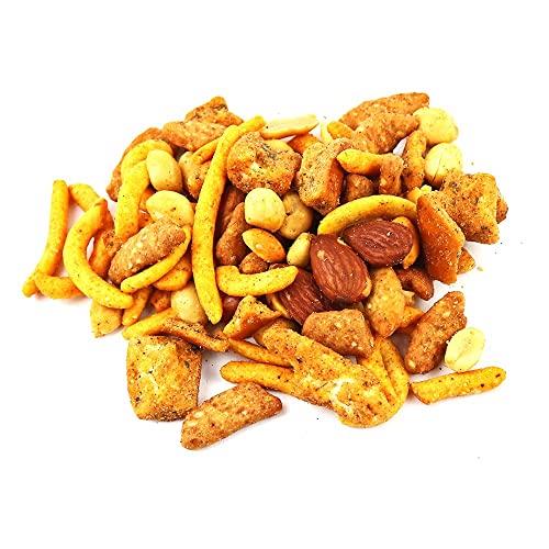 Oregon Farm Fresh Snacks Mix - Crater Lake Crunch - Spicy Pub Mix Gourmet Cheesy Jalapeno Snack Mix - Spicy Party Mix Snacks (16 oz) - Snack Foods Poker Mix In Resealable Bag - Spicy Trail Mix