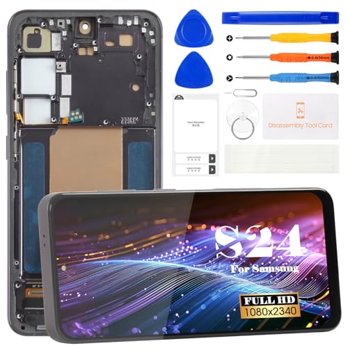 SRJTEK Écran LCD TFT pour Samsung Galaxy S24 Galaxy S24 SM-S921B SM-S921U SM-S921W Kit de...