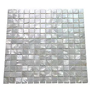 Art3d Oyster Mother of Pearl Square Shell Mosaic Tile for Kitchen Backsplashes, Bathroom Walls, Spas, Pools 12