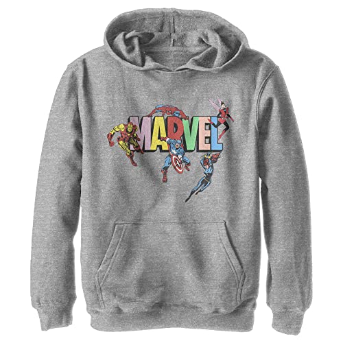 Sweat Marvel garçon en coton mélangé gris sport taille M pour enfant décontracté