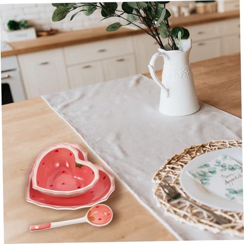 Vaisselle cuisine céramique rose chic finis les plats rayés - 8