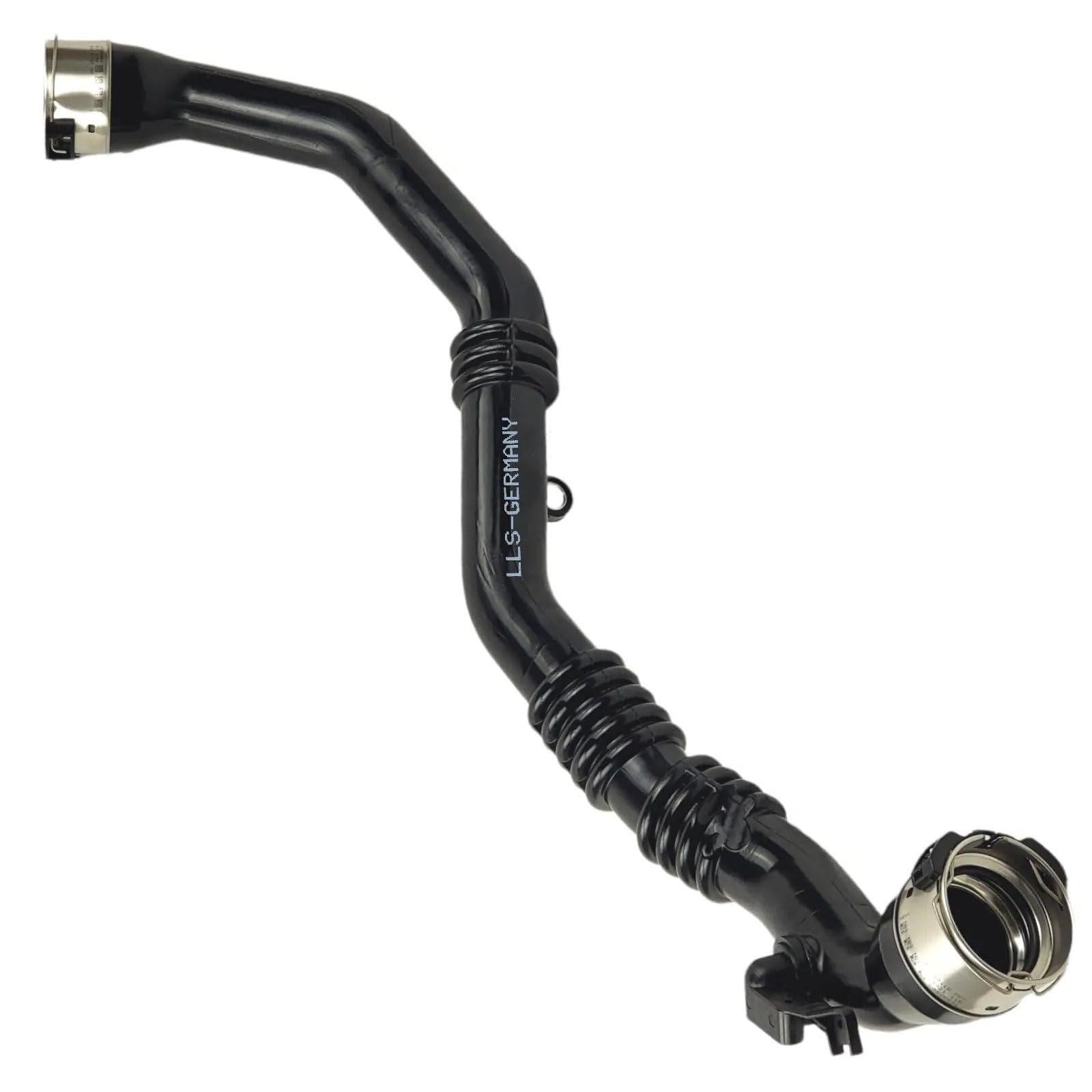 LLS-GERMANY Tubo Turbo compatible con Dacia Duster (HS), 1.5 dCi, 90 PS, 144608527R, 144 608527R, conexión original HENN