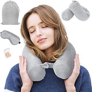 DIKTOYOU Travel Pillow Memory Foam Neck Pillow Support Pillow, Twist Luxury Soft&Comfortable Roll Pillow, Flight, Camping, Sleeping, Rest, Airplane Pillow for Neck, Waist, Back and Leg Cushion