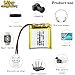 Liter 3.7V 400mAh 602626 Lipo Battery Rechargeable Lithium Polymer ion Battery Pack with JST 2.0mm Connector