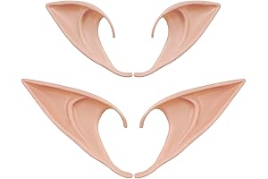 2 Pairs Fairy Ears, 4D Medium & Long Style Fairy Goblin Vampire...