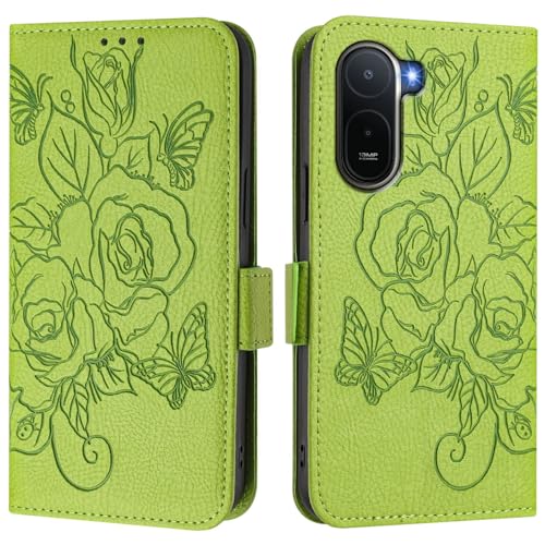 �X�}�z�P�[�X �Ή��@�� for Xiaomi Poco C85x 5G,�Ή��@�� for Redmi A7 Pro 4G �X�}�z�P�[�X�y�J�[�h�z���_�[�E�E�H���b�g�E�}�O�l�b�g�o�b�N���E�t���b�v�E�X�^���h�@�\�t���zGreen