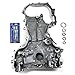 CNS Engine Front Timing Cover, Oil Pump, & RTV Gasket Silicone Compatible/Replacement for 02-06 Nissan Altima Sentra SE-R 2.5L 2500cc DOHC QR25DE