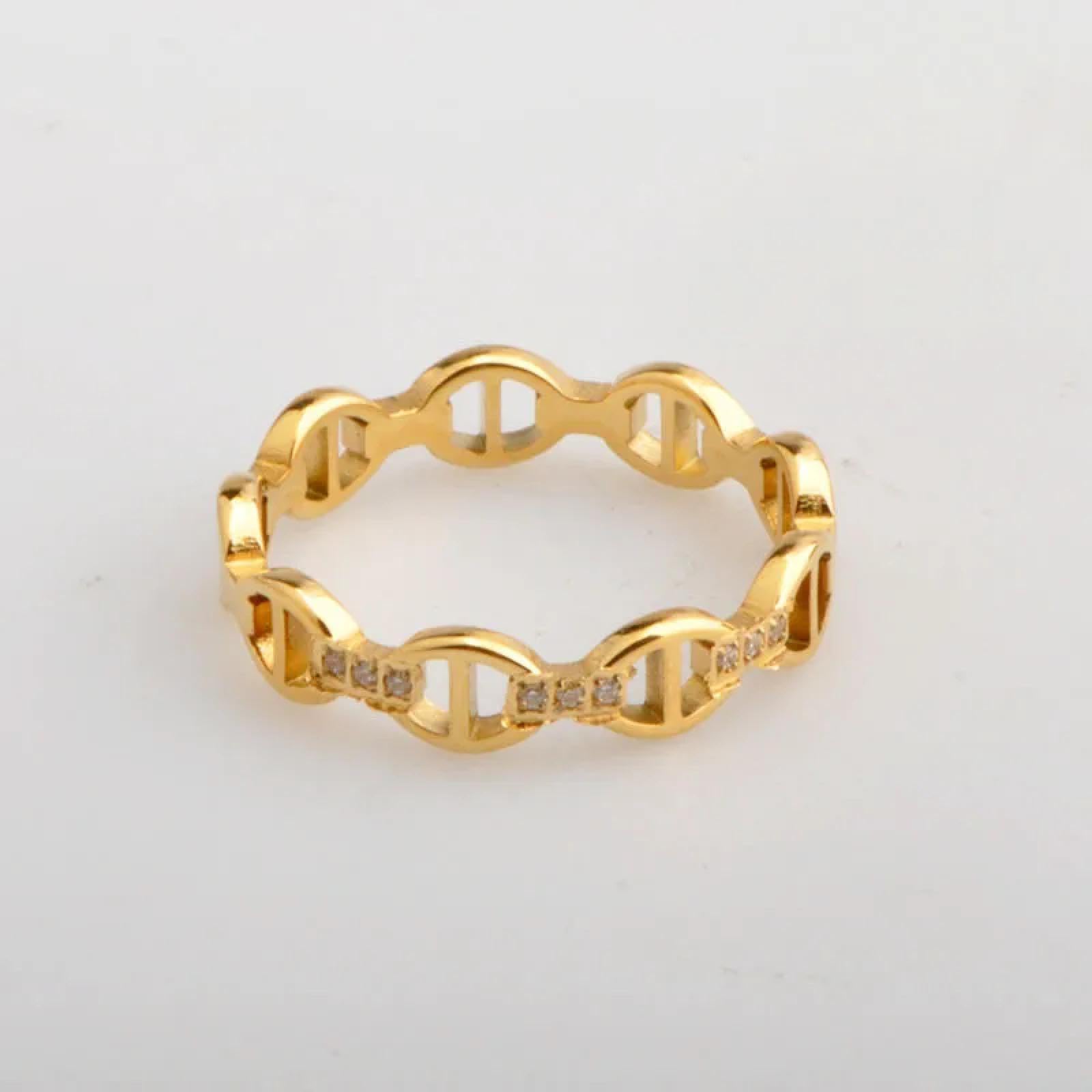 Ring Ringe Damen Bijouterie Herren Europäischer Und Amerikanischer Ausgeschnittener Umfang, Japanischer Buchstabe CNC-Mikro-Set-Diamantring, Schwanzring, Personalisierter