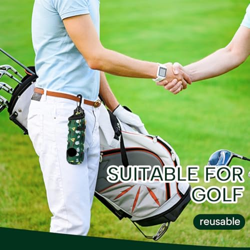 Golfballs Tragetasche,2 pcs Ball Tasche Tee Tasche Neopren Ball Tasche Halter Clip Utility Pouch, Tees Halter Tragetasche Tragetasche Gürtel Tasche Sport Zubehör