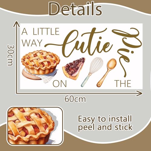 Vinilo decorativo LANKBACK Pie Baby Shower 10x0.5 in miniatura 2
