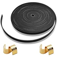 Zahnriemen 5m, offener Zahnriemen GT2 6 mm, 2GT Gürtel mit 6 Kupferhülsen für Creality Ender 3, Ender 3 V2, Ender 3 Pro, Ender 5 Serie, CR-10-Serie, für Anycubic Kobra 2 Kobra Max CNC