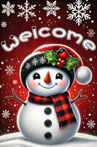 Image of BlissYard Winter Garden Flag Snowflakes 12x18 Inch Polyester