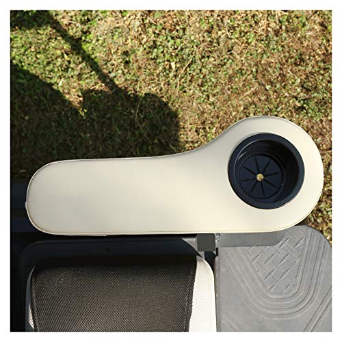 10L0L Universal Golf Cart Rear Seat Armrest With Cup Holder For Ezgo, Club Car, Yamaha, Set Of 2, Beige #TOP2