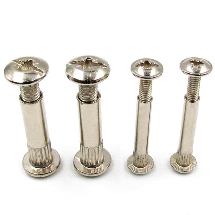 Image of Rely⇒VP INDUSTRIES (Pcs-10) M4x32 mm Cabinet connector bolt Fastener for Joining Wood Boards, Cabinets, Cupboards,Chairs & Beds
