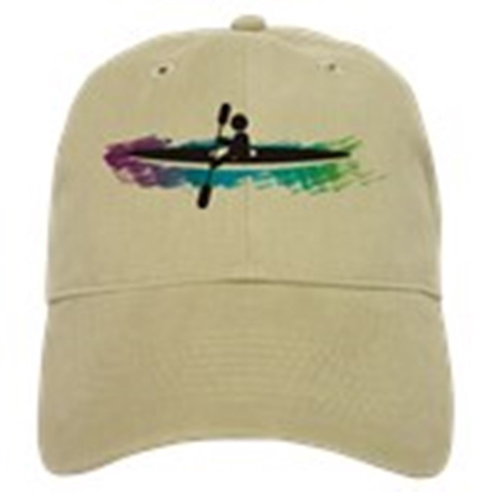 CafePress Kayak Simple Cap Unique Adjustable Baseball Hat Khaki