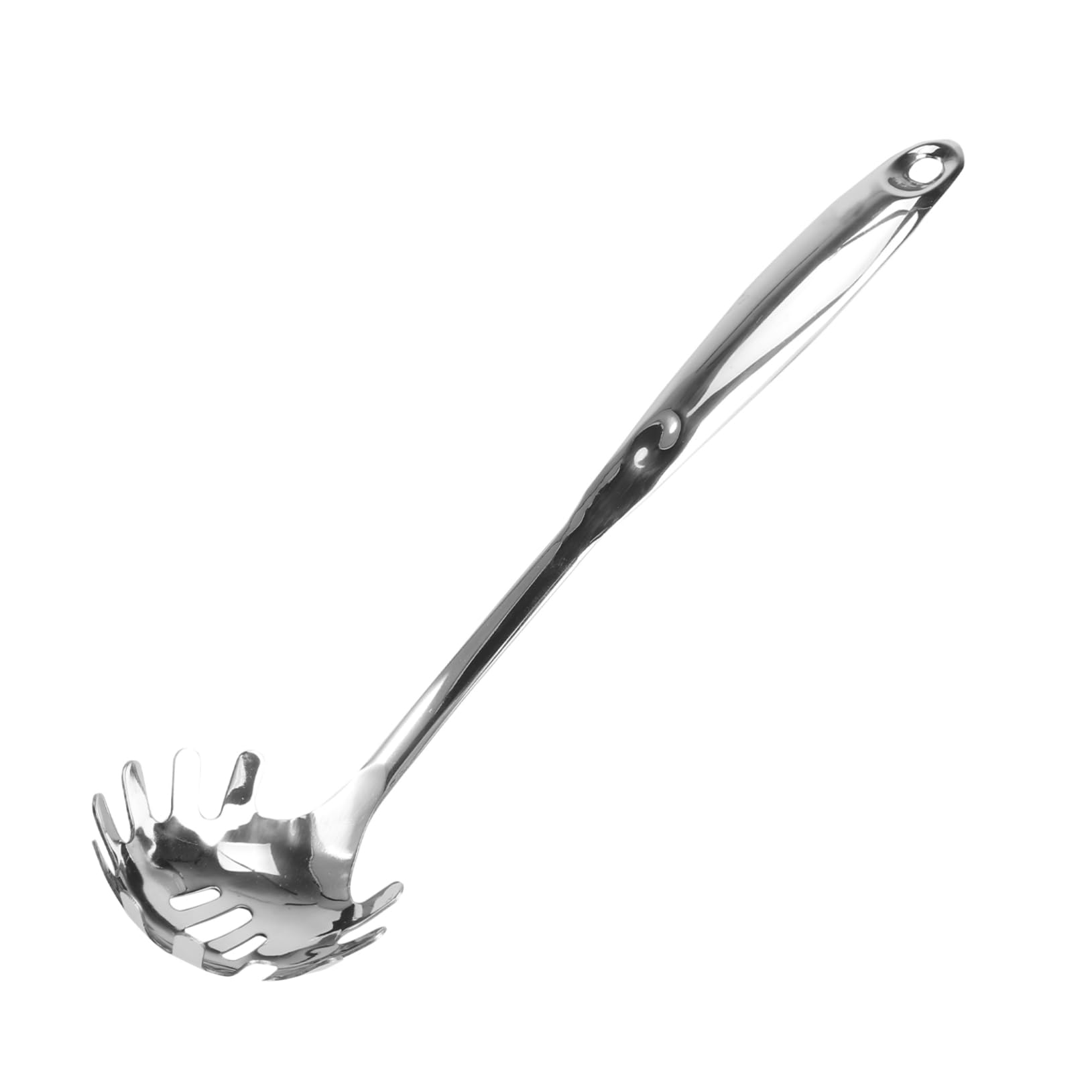 CIYODO Heavy Duty 304 Stainless Steel Slotted Spoon Skimmer Food-grade Strainer for Kitchen Noodles Spaetzle