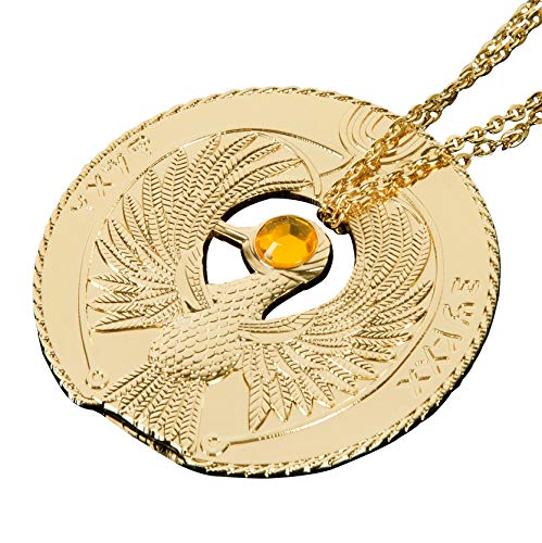 Indiana Jones Necklace, Raiders of The Lost Ark Necklace Staff of Ra Headpiece Necklace Indiana Jones Prop Accessories