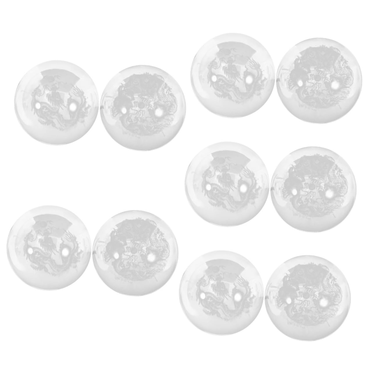 BESTYASH 5 Ensembles Balle De Massage Salle De Sport Boules De Massage Pour Le Balles Pour La Main Masseur À Bille Roulante Balles D'exercice Pour Les Doigts Un Verre 2 Pièces * 5