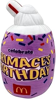 Grimace Plush - 10inch Grimace Shake Plushie Toys for Fans Gift - Cute & Soft Stuffed Figure Doll for Kids and Adults