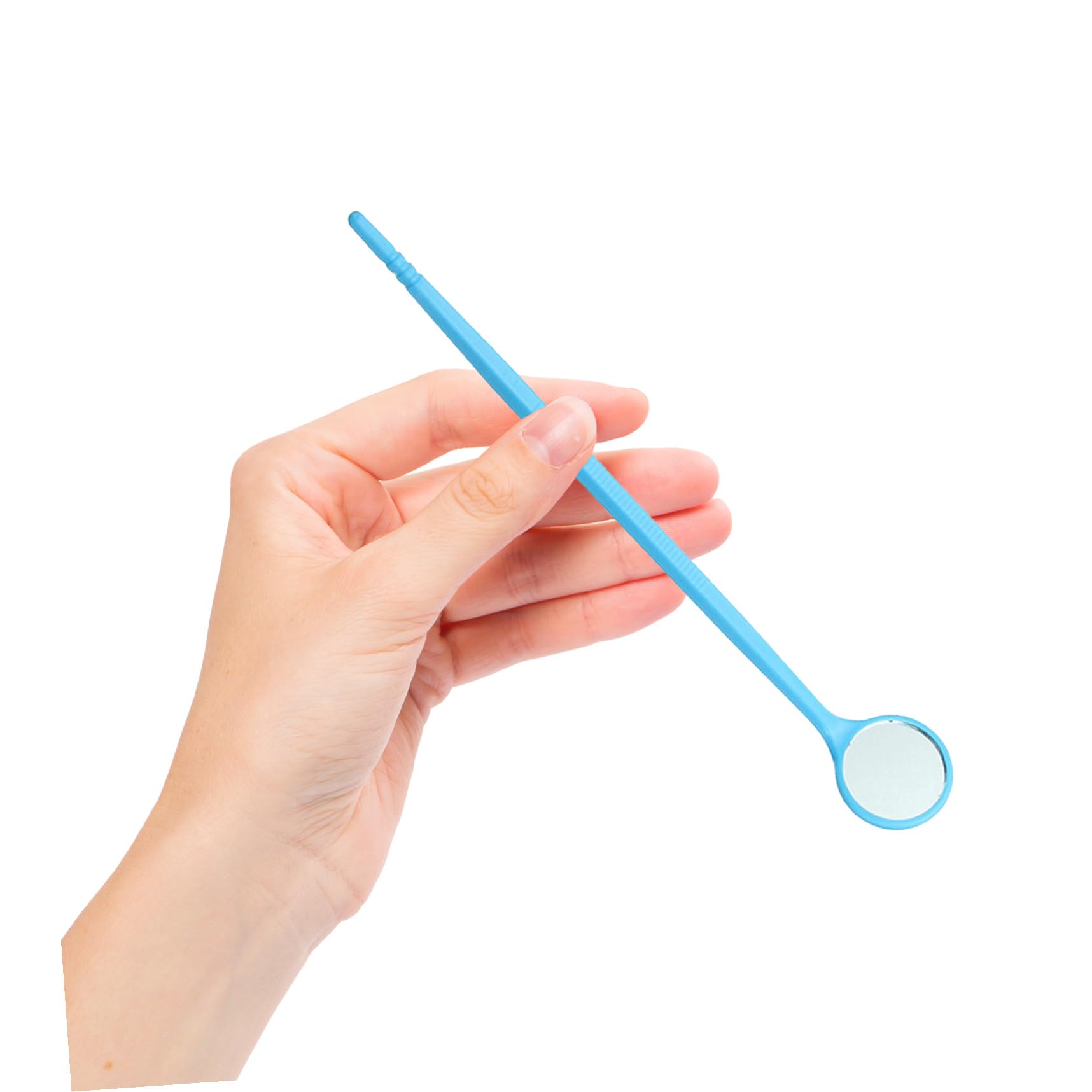 Specchietti Per La Bocca Blu, Set Da 100 Pezzi Per Ispezione Orale e Ritrattore Lingua, Strumenti Igiene Orale Per Uso Domestico e Professionale