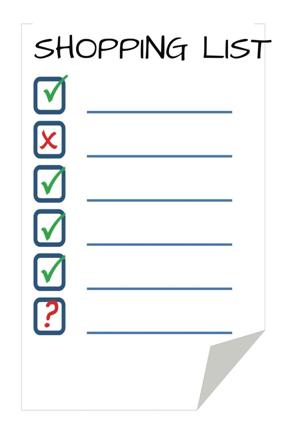 Shopping list: Never forget an item again with your handy shopping list notebook. Make sure you have everything you need for your next trip to the store. Get organized and stay on top of your