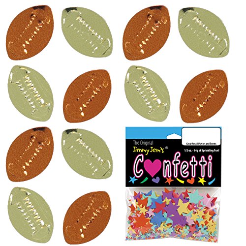 Confetti Football Gold, Orange - Retail Pack #9540 Qs0 #TOP2
