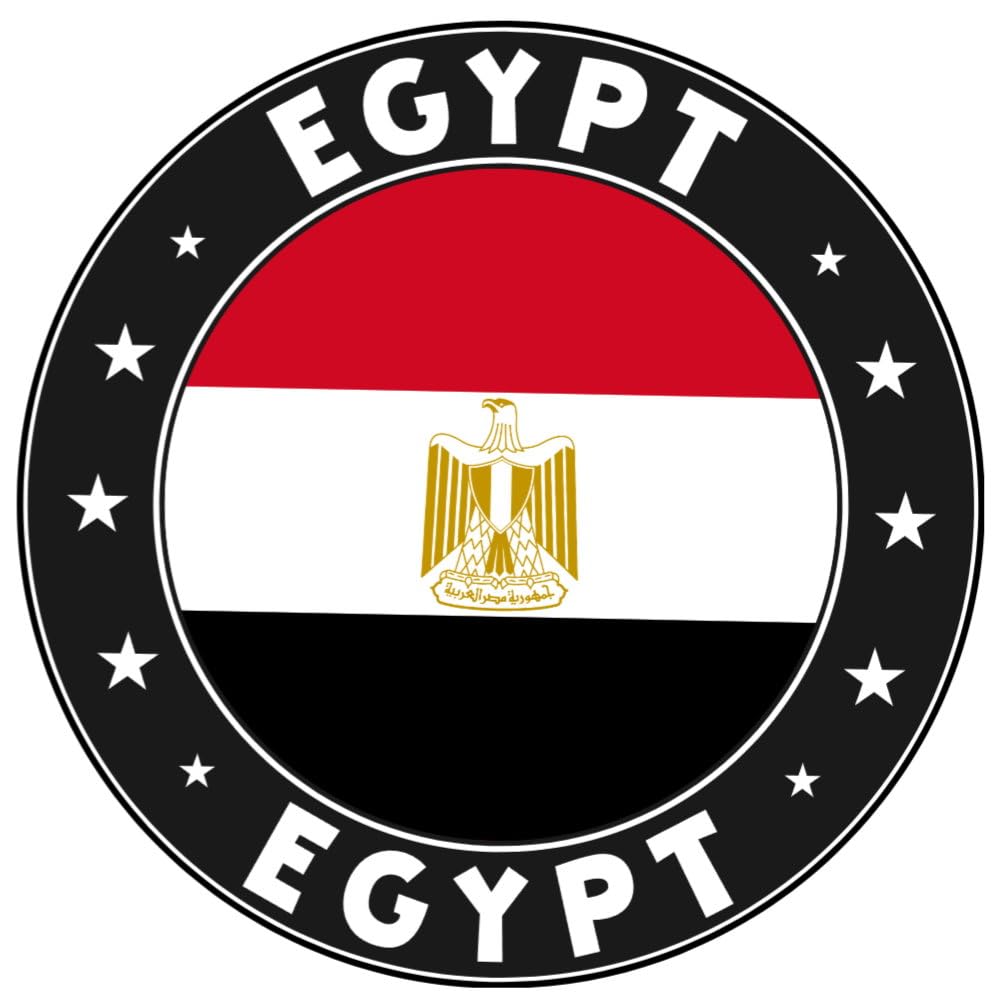 Egypt Country Flag - Decorative Vinyl Sticker