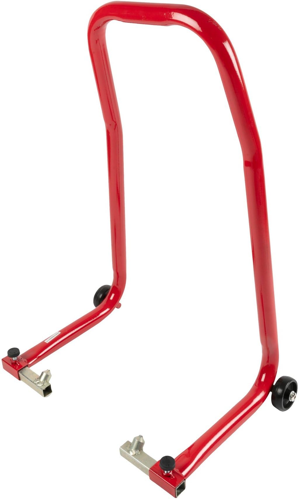 XPLORER Cavalletto Moto Anteriore Universale - Sollevatore Anteriore In Ferro Verniciato Con Ruote E Perni Regolabili Per Manutenzione E Riparazione