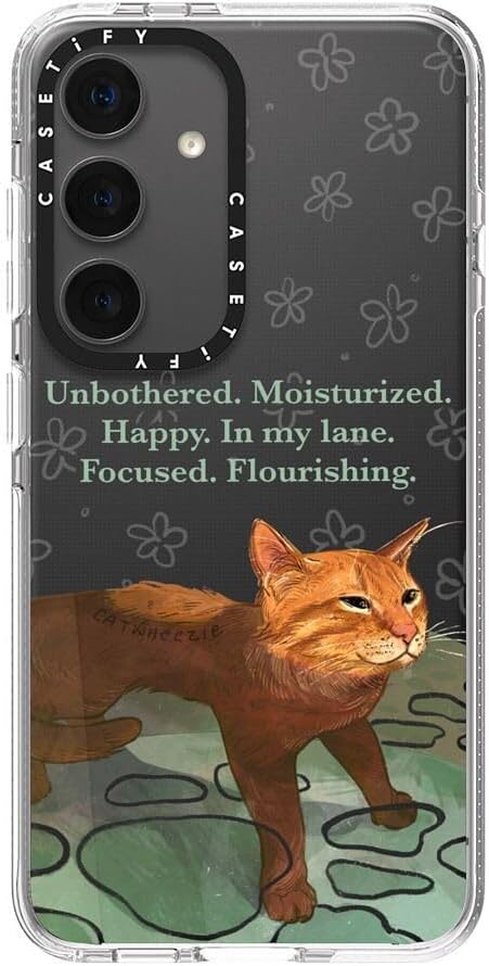 CASETiFY Clear Galaxy S24 Case - Unbothered. Moisturized. Well-Hydrated - Clear