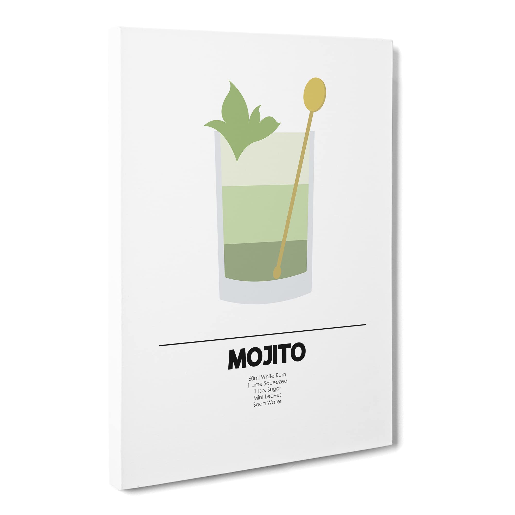 Mojito Canvas Print, Mixed, 25L x 50W cm