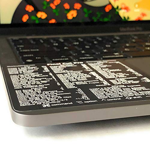 SYNERLOGIC Final Cut Pro Keyboard Shortcuts Vinyl Sticker, Temporary Adhesive, fits Any MacBook Pro. Size 3.25”x 3.25”. Small Font