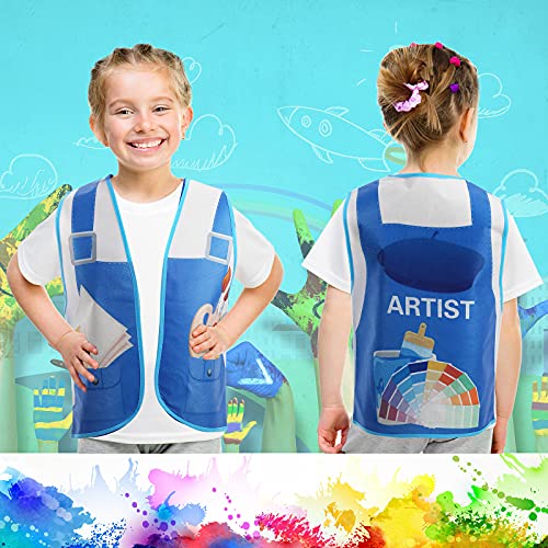 10 Pcs Kids Dress Up Vest Kids Role Play Vest Career Costume For Dramatic Pretend Play Party Supplies, 17 X 13.8 Inches (Cool Style) #TOP3