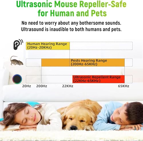 Image of Ultrasonic Pest Control Repellent 2026 Upgraded,Mice Traps Indoor Plug in,Electronic Mouse Repellent Devices for Mouse,Rodent,Roach,Mice,Mosquito,Spider,Rat Repellent for Home,Kitchen,Ivory-2 Pack