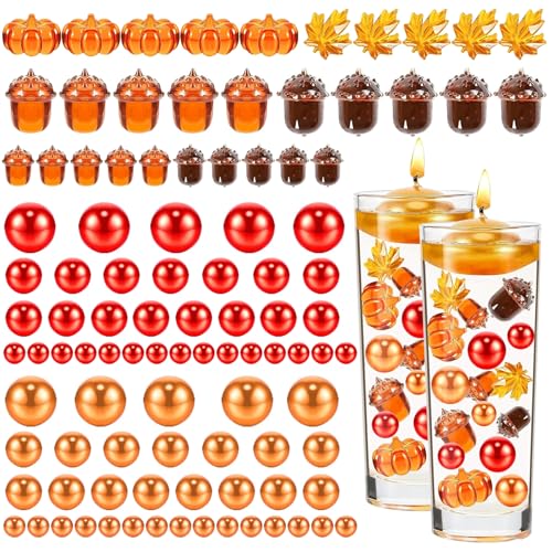 Faux Pearle Perle Floating Vase Remplissage Automne 90pcs Étanche