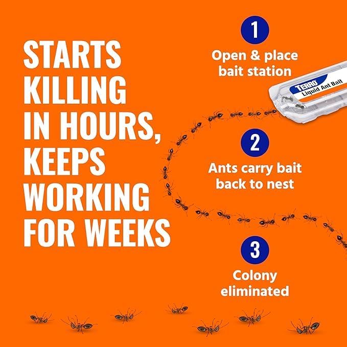 TERRO Ant Killer Bait Stations T300B - Eliminate Ants Fast & Effectively