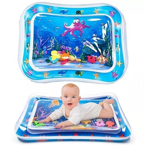 Image of Tummy Time Water Mat for Babies | Sensory Play Gym for 6-12 Months | Newborn Baby Essentials | Water-Filled Activity Mat | Baby Gifts | Pack of 1