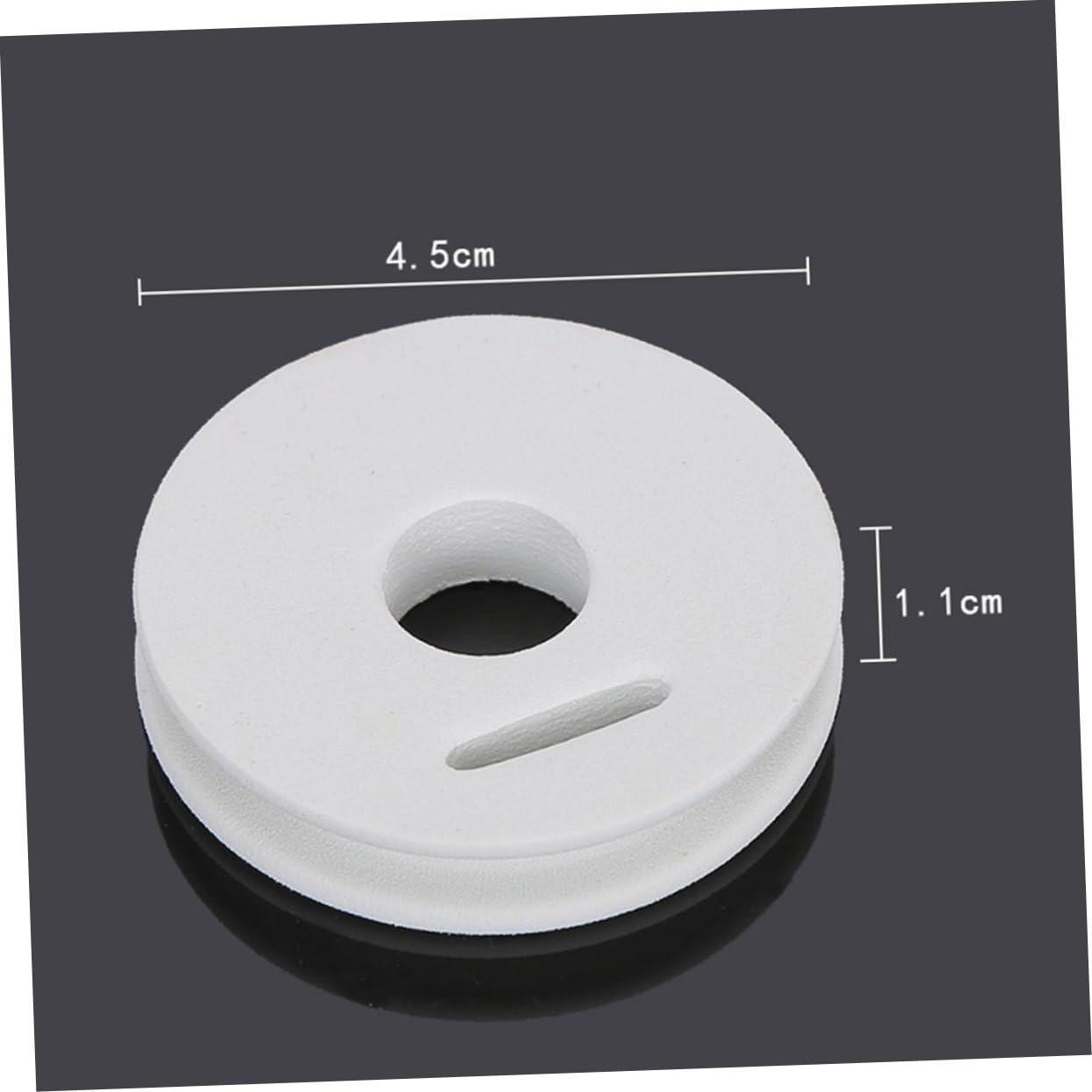 Totority 100Pcs Fishing Line Spools Round Winding Rings Thick Hardness for Fishing Line Organization and Storage White