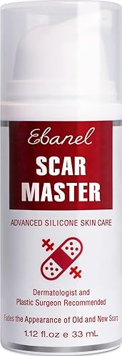 Gel de cicatrices de silicona Ebanel con extracto de cebolla, aceite de emú, vitamina E, crema eliminadora de cicatrices de grado médico para